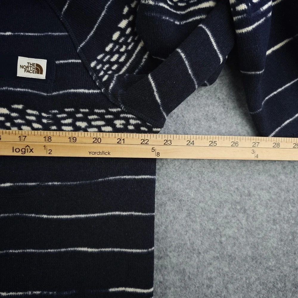 North Face Gordon Lyons 1/4 Zip Fleece Sweater‎ Mens Large Aztec Blue Pullover